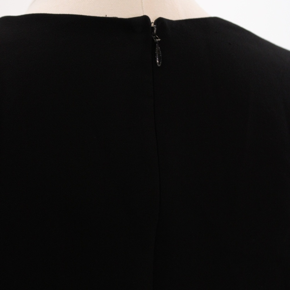 Christian Siriano, Black Front Ruffle Dress, Size 6 - Picture 7 of 14